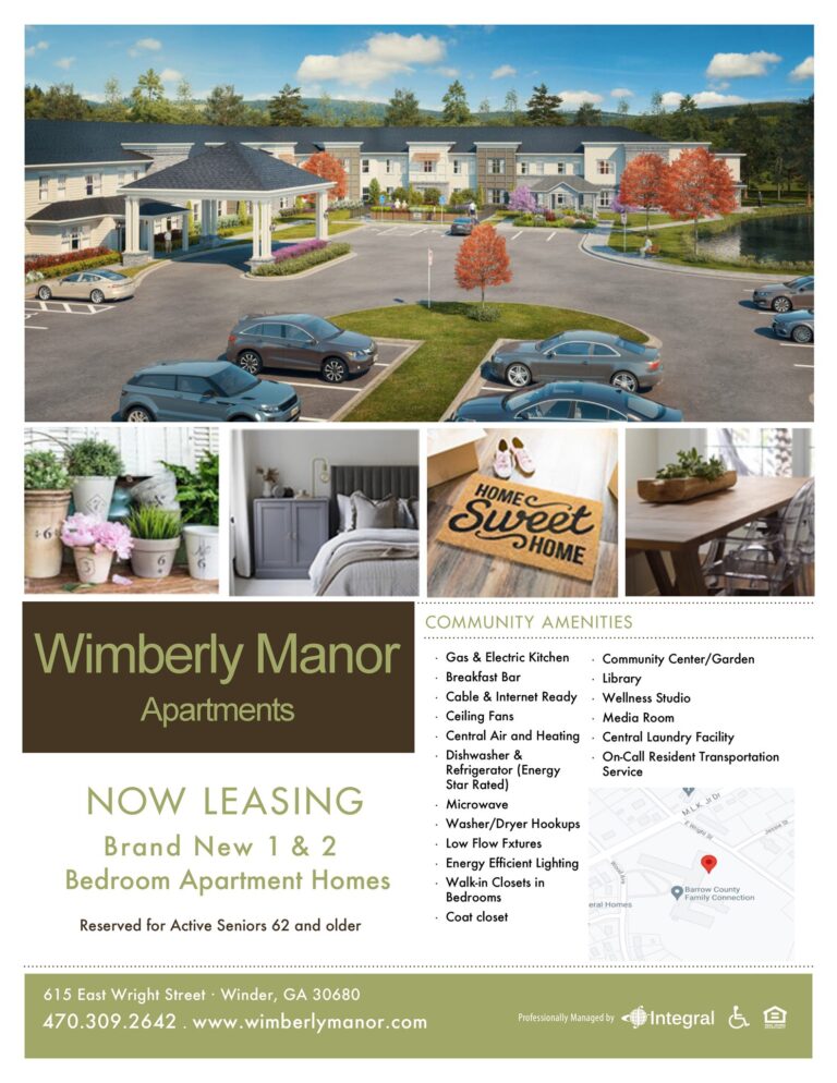 Wimberly Manor is now leasing!